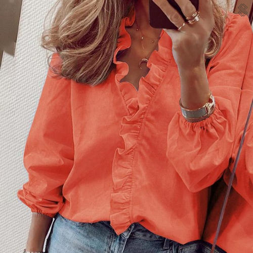 Sofia - Dames Blouse - Klassiek Design met Knoopsluiting