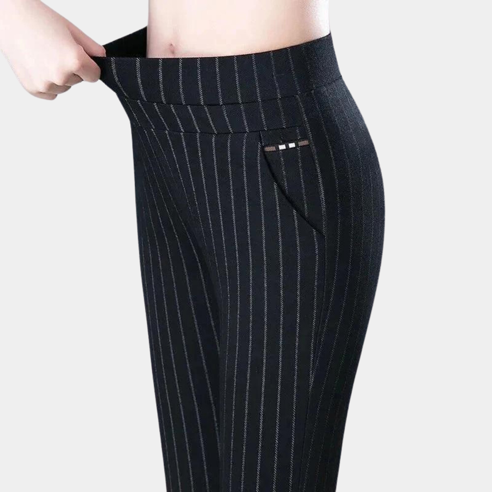 Amelia | Rekbare hoge taille herfst broek voor dames met slanke pasvorm