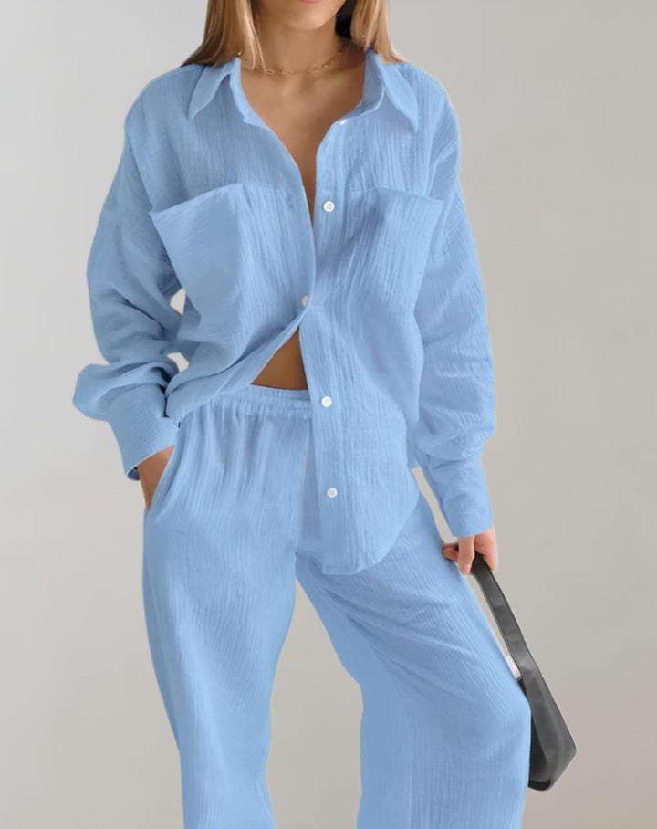 Kiki - Dames Tweedelige Zomerse Set - Luchtige en Modieuze Kledingset