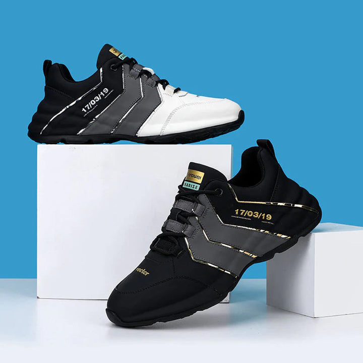 Robert | Lichtgewicht ademende PU herfstsneakers voor heren met sportief meerkleurig design