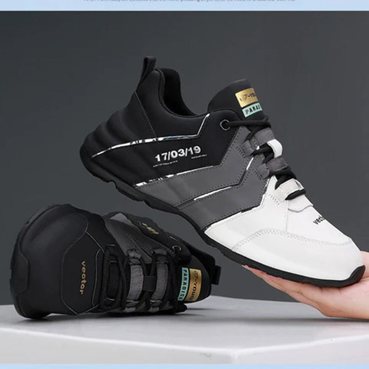 Robert | Lichtgewicht ademende PU herfstsneakers voor heren met sportief meerkleurig design