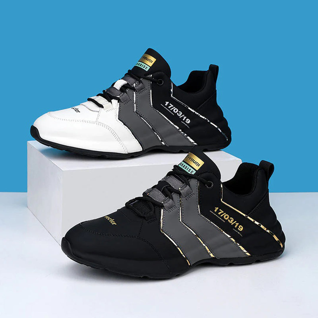 Robert | Lichtgewicht ademende PU herfstsneakers voor heren met sportief meerkleurig design