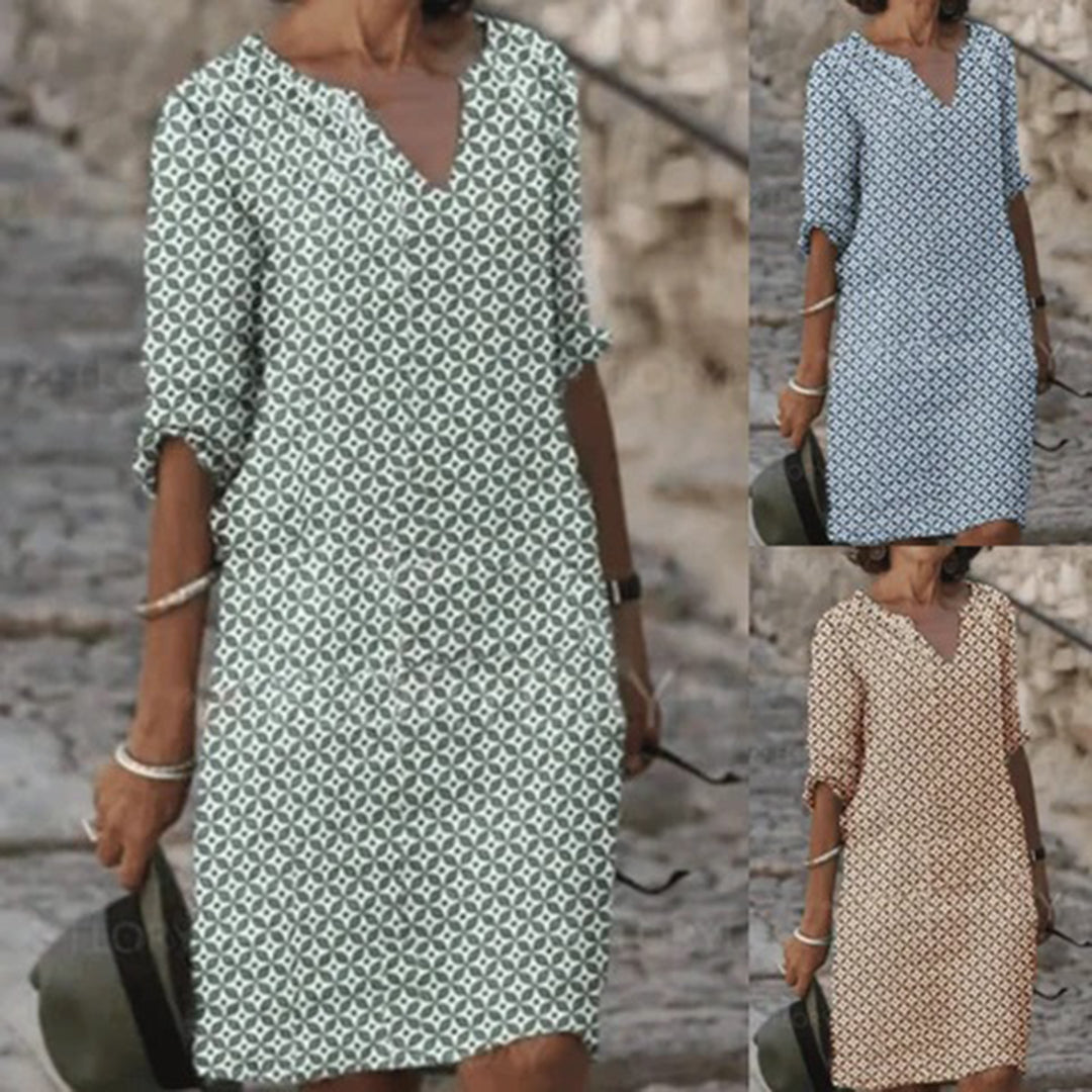 Elegante zomerjurk met comfortabel design en tijdloze uitstraling