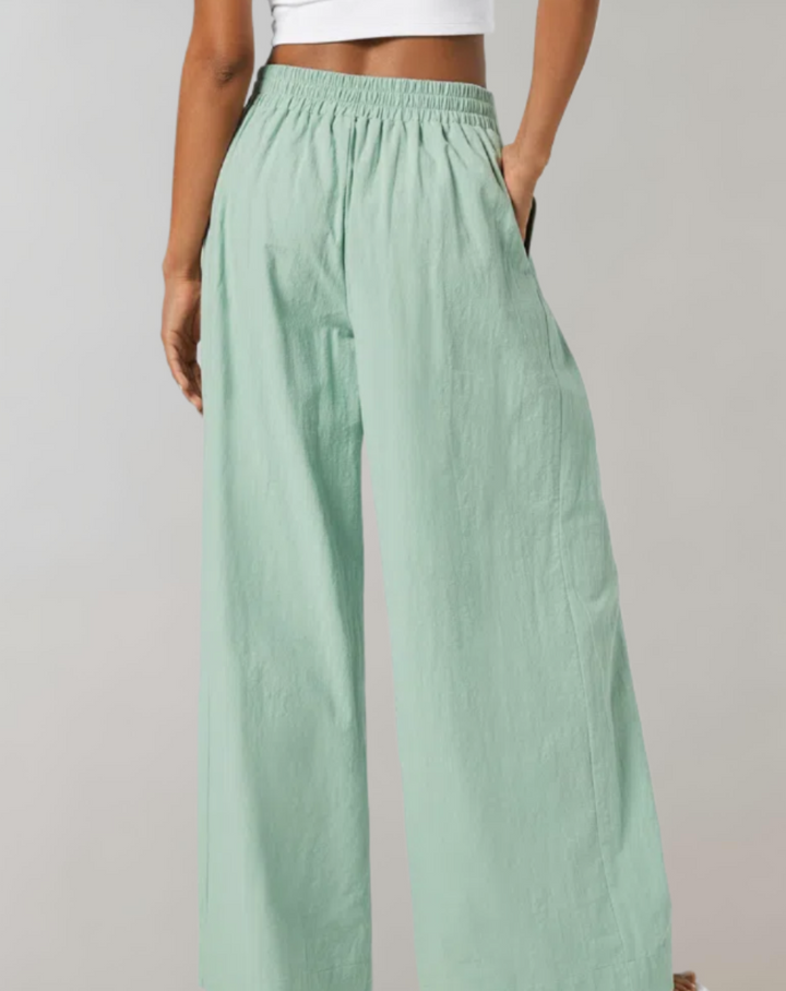 Vogue -  Wijde Broek met Hoge Taille