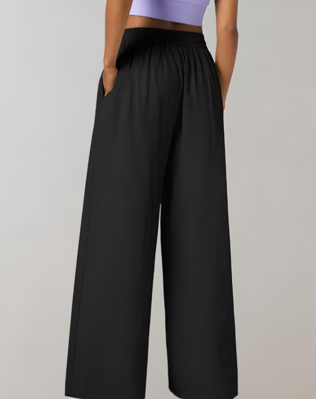Vogue -  Wijde Broek met Hoge Taille
