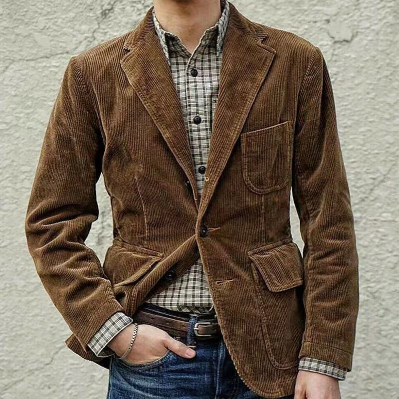 Mees | Corduroy blazer met gilet voor heren