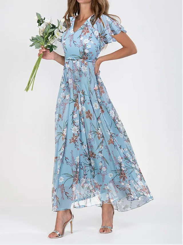 Elegante midi-jurk met flatterende pasvorm en tijdloze uitstraling