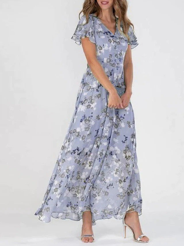 Elegante midi-jurk met flatterende pasvorm en tijdloze uitstraling