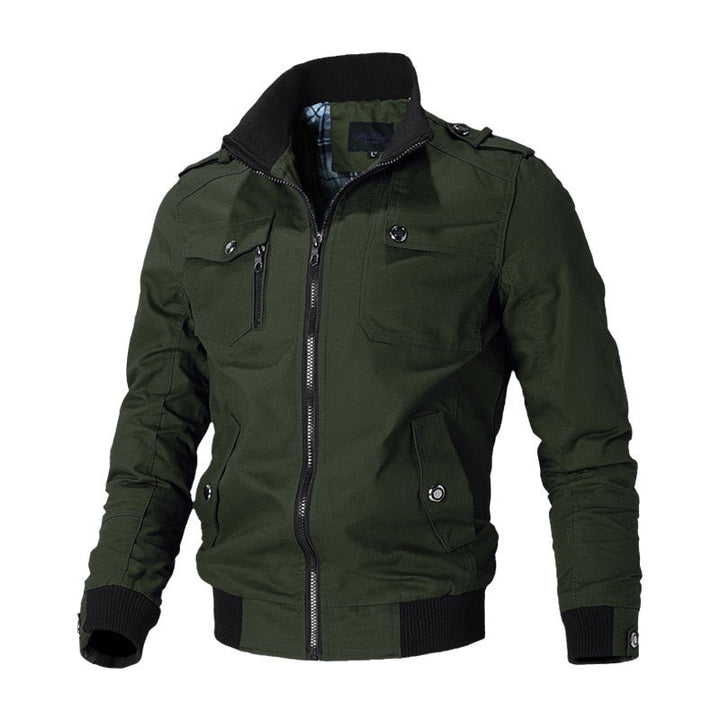 Jens | Lichtgewicht ademende herfstbomberjas van polyester voor heren met klassiek design