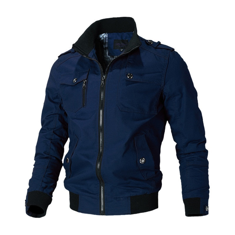 Jens | Lichtgewicht ademende herfstbomberjas van polyester voor heren met klassiek design