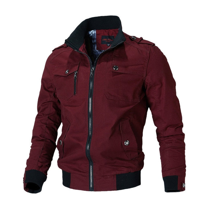 Jens | Lichtgewicht ademende herfstbomberjas van polyester voor heren met klassiek design
