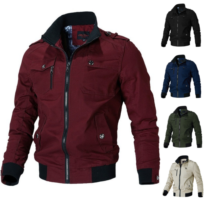 Jens | Lichtgewicht ademende herfstbomberjas van polyester voor heren met klassiek design