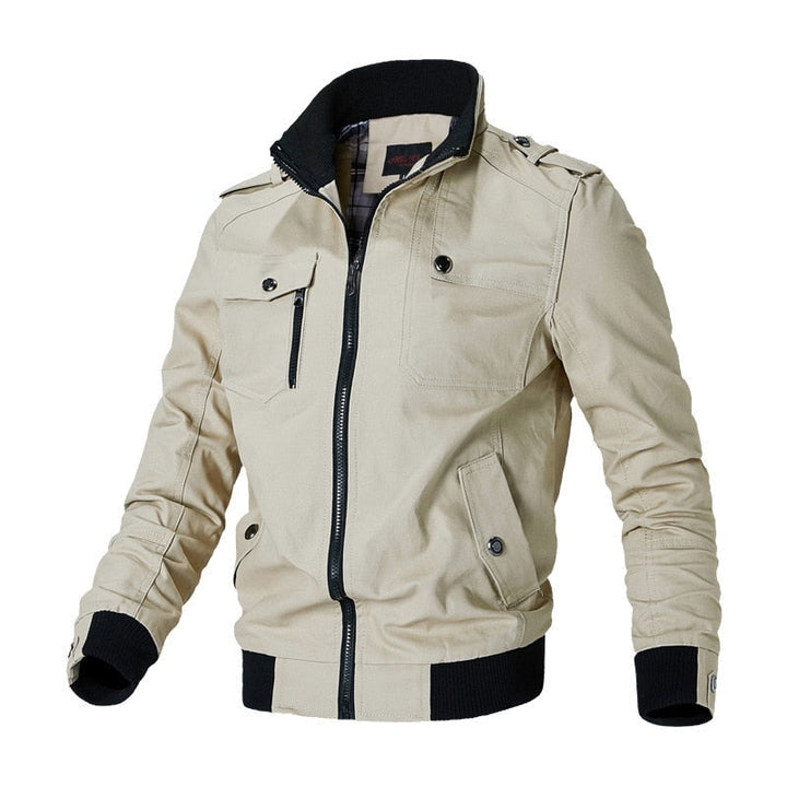 Jens | Lichtgewicht ademende herfstbomberjas van polyester voor heren met klassiek design