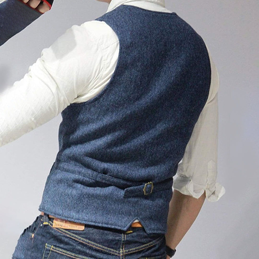 Hugo | Comfortabel wolmix herfst gilet voor heren met tijdloos elegant design
