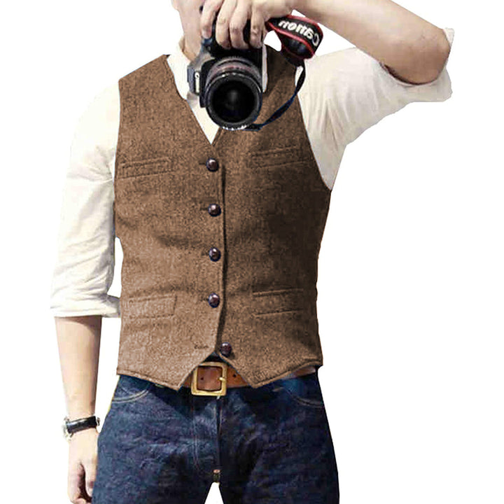 Hugo | Comfortabel wolmix herfst gilet voor heren met tijdloos elegant design