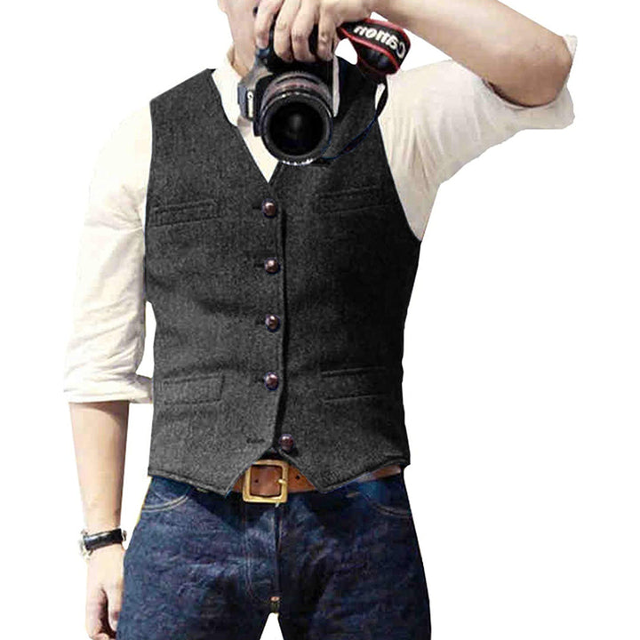 Hugo | Comfortabel wolmix herfst gilet voor heren met tijdloos elegant design