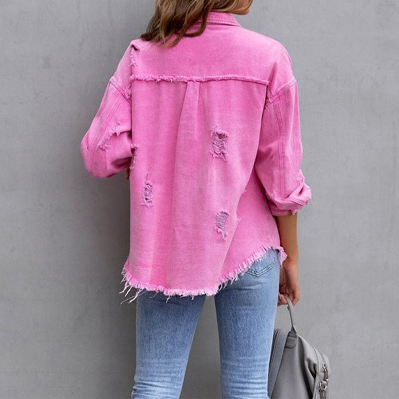 Celeste - Dames Denim Shirt - Casual en Trendy Look