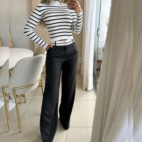 Maud - Dames Set van Trui en Broek - Comfortabele en Warme Combinatie
