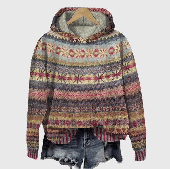 Avril | Herfst en winter trui voor dames met Noors patroonontwerp
