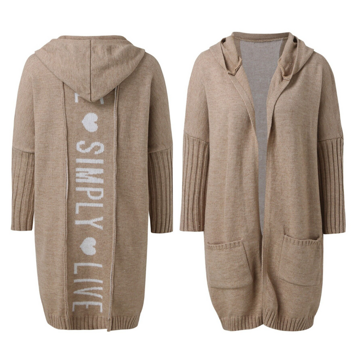 Odette - Lang Vest met Capuchon - Zacht, Warm & Stijlvol