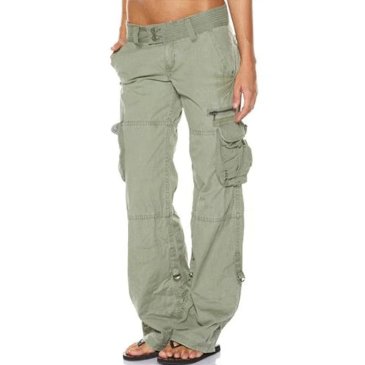 Elena | Comfortabele duurzame herfst cargo broek voor dames met praktische zakken