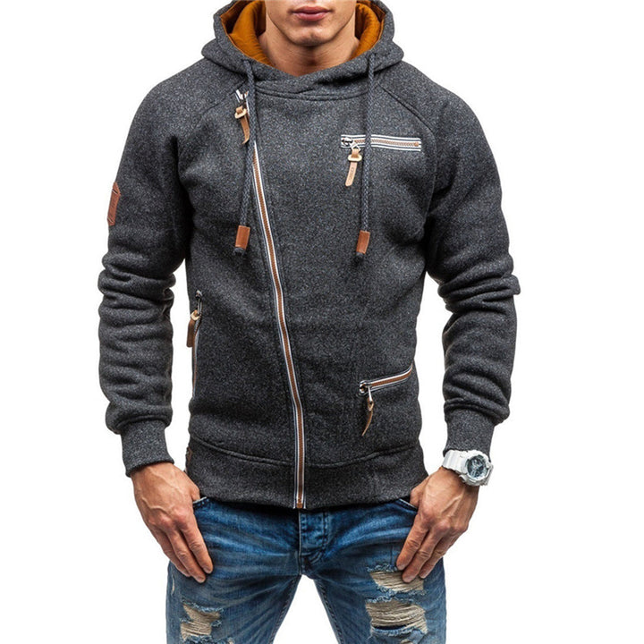 Paul | Warm zacht duurzaam herfst hoodievest voor heren in fleece