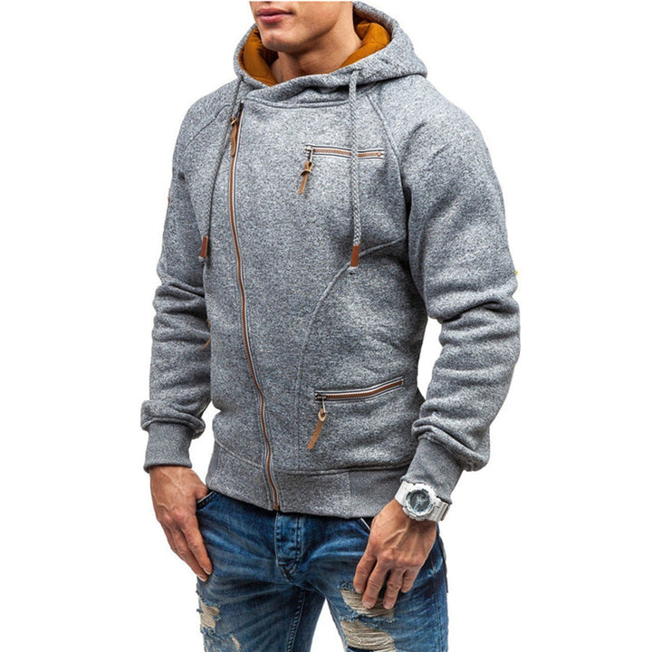Paul | Warm zacht duurzaam herfst hoodievest voor heren in fleece