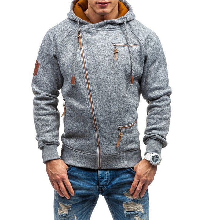 Paul | Warm zacht duurzaam herfst hoodievest voor heren in fleece