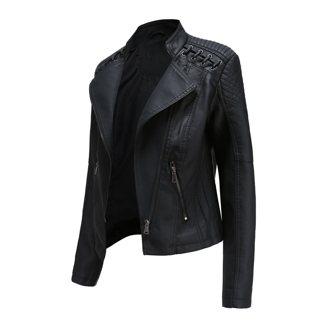 Sophie - Stijlvolle Leren Jas voor Dames - Elegant en Modern voor Elke Gelegenheid