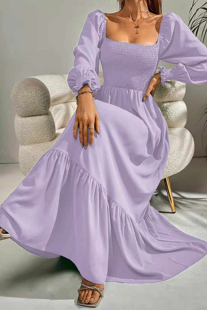 Maureen – Twee-Delige Set met Smock Top en Midi Rok