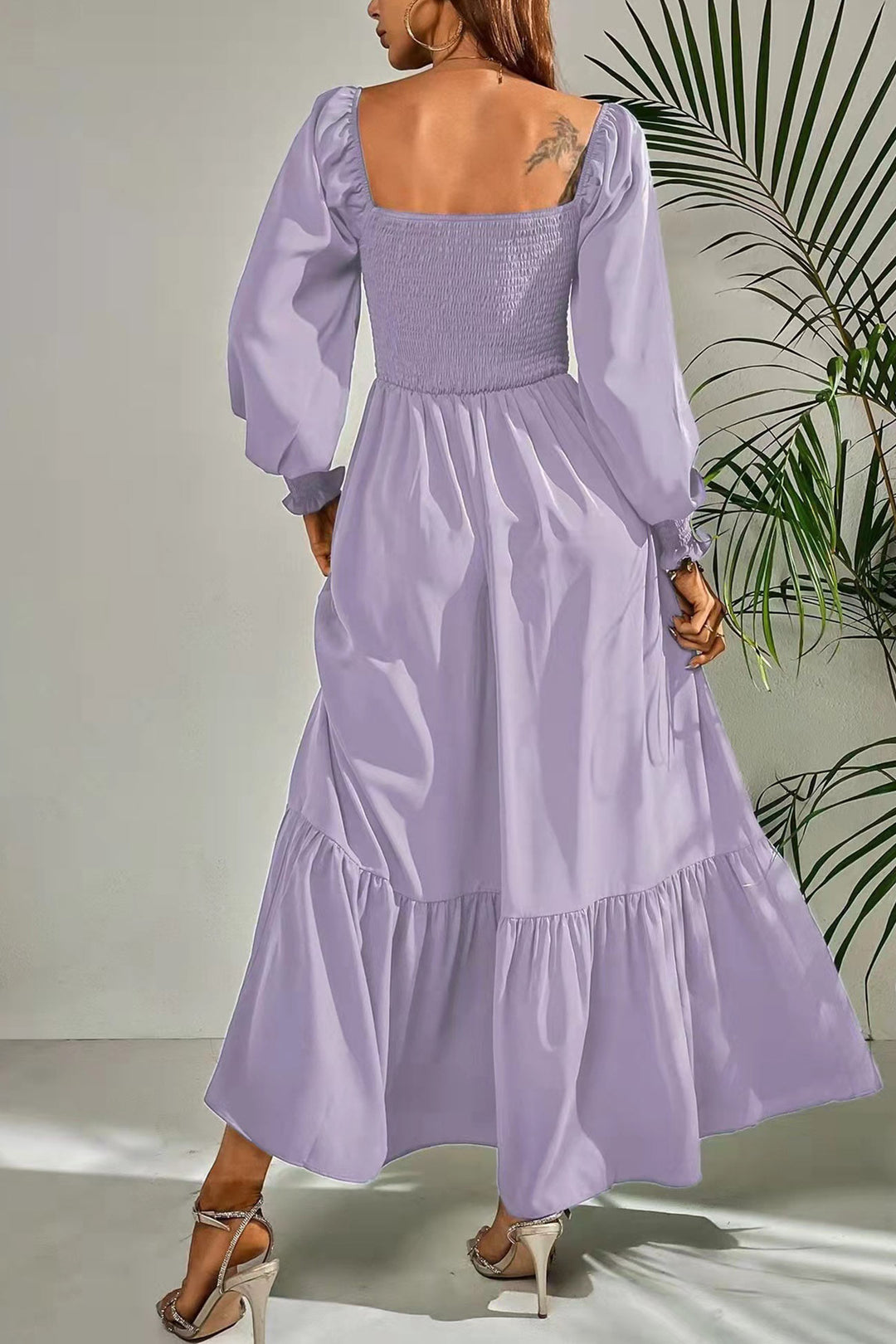 Maureen – Twee-Delige Set met Smock Top en Midi Rok