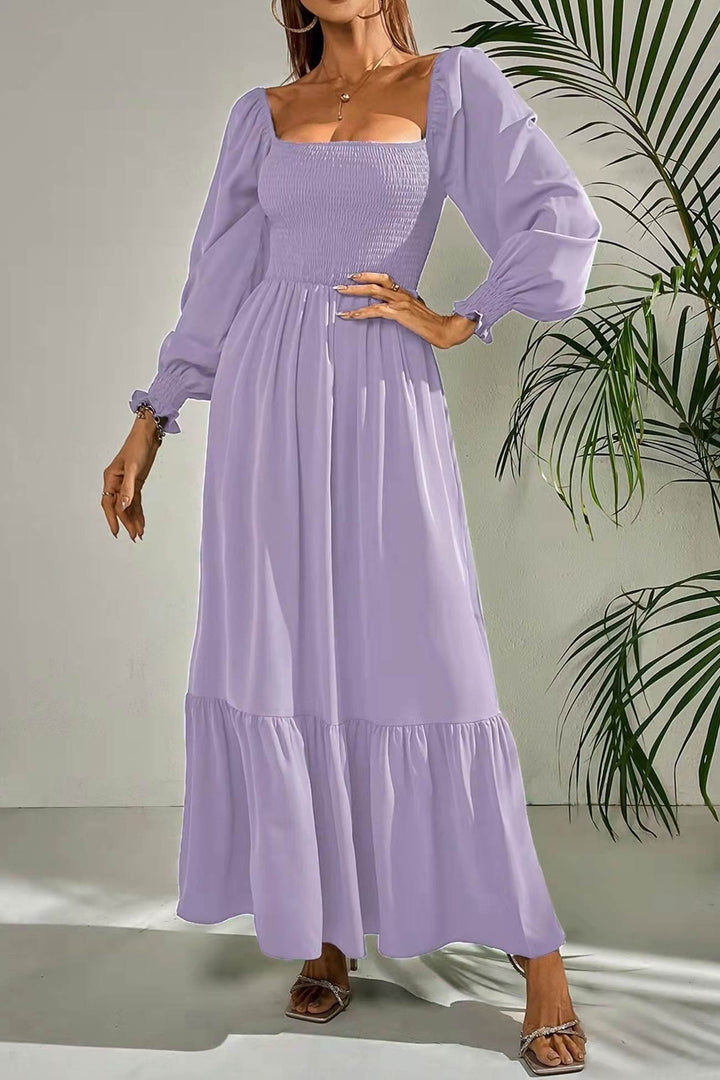 Maureen – Twee-Delige Set met Smock Top en Midi Rok