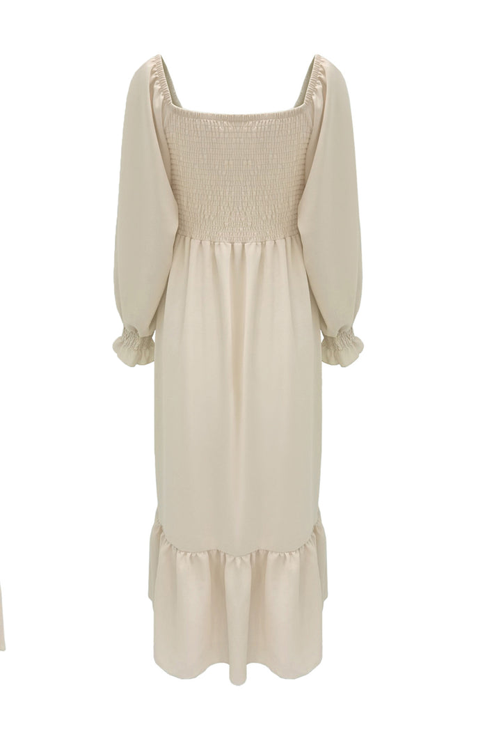 Maureen – Twee-Delige Set met Smock Top en Midi Rok