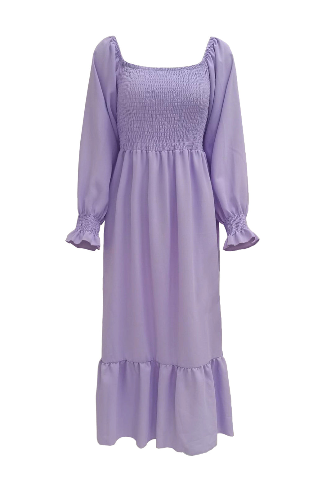 Maureen – Twee-Delige Set met Smock Top en Midi Rok