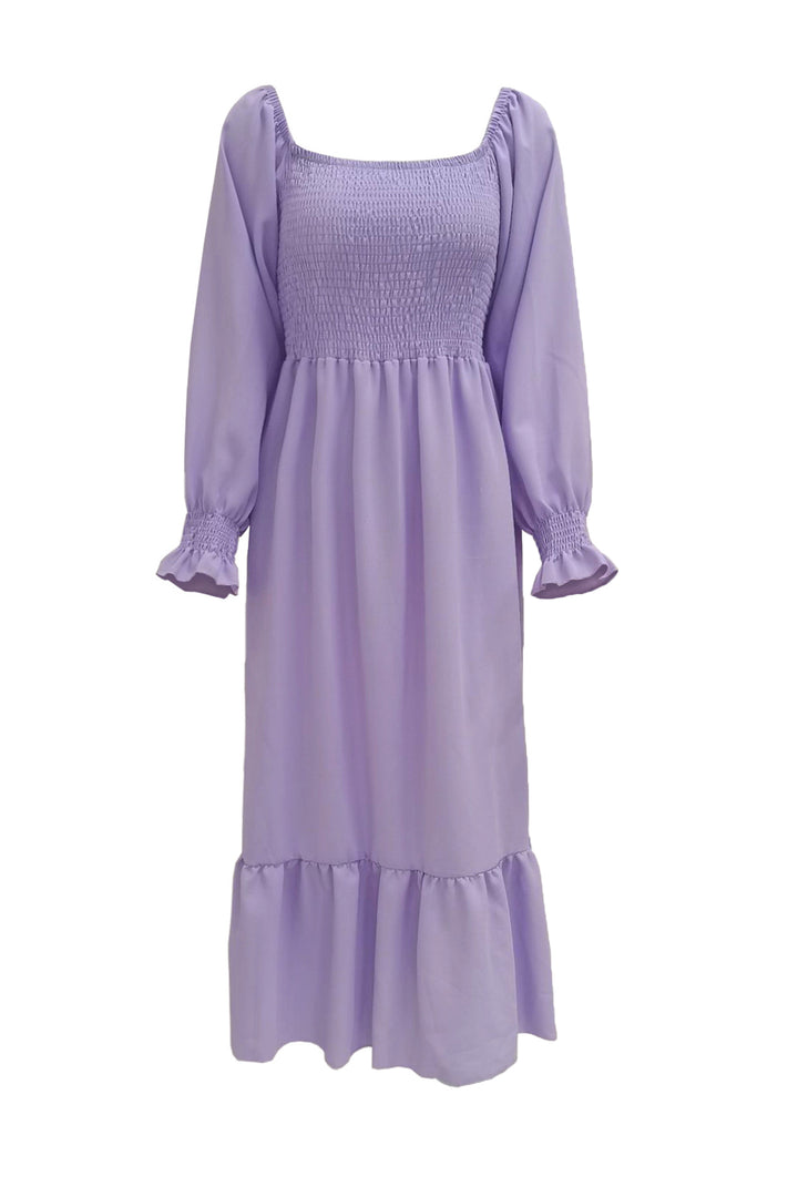Maureen – Twee-Delige Set met Smock Top en Midi Rok