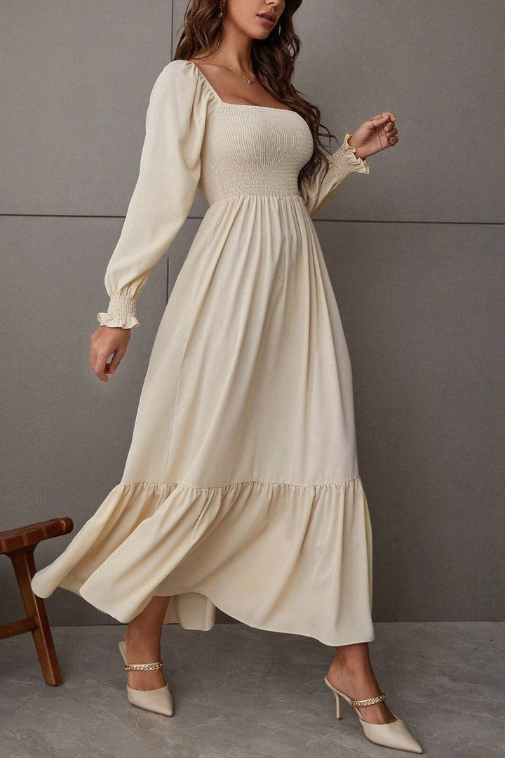 Maureen – Twee-Delige Set met Smock Top en Midi Rok