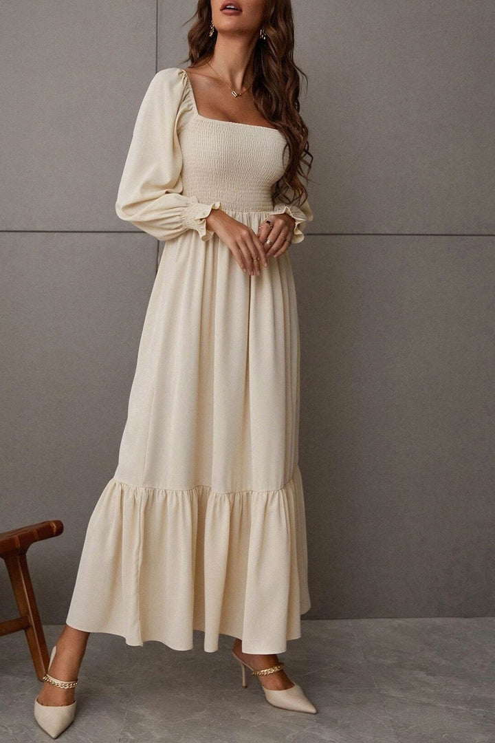 Maureen – Twee-Delige Set met Smock Top en Midi Rok