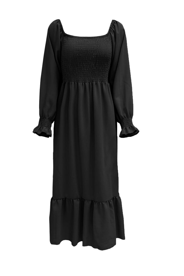 Maureen – Twee-Delige Set met Smock Top en Midi Rok
