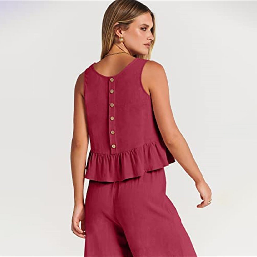 Elvira - Dames Stijlvolle Tweedelige Set - Elegante Outfit voor Diverse Gelegenheden