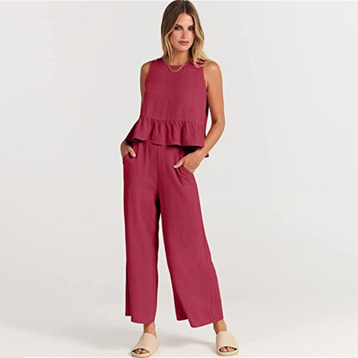 Elvira - Dames Stijlvolle Tweedelige Set - Elegante Outfit voor Diverse Gelegenheden