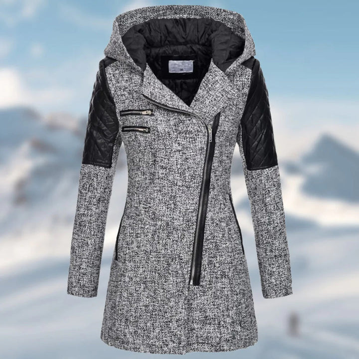 Sophia - Lange Winterjas met Capuchon voor Dames - Stijlvol en Warm voor de Koude Dagen