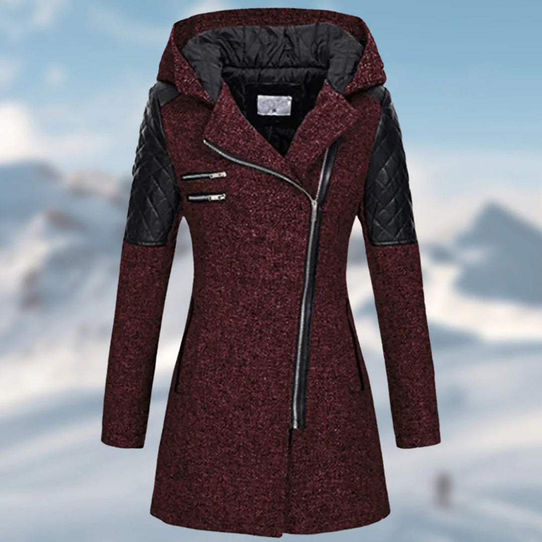 Sophia - Lange Winterjas met Capuchon voor Dames - Stijlvol en Warm voor de Koude Dagen