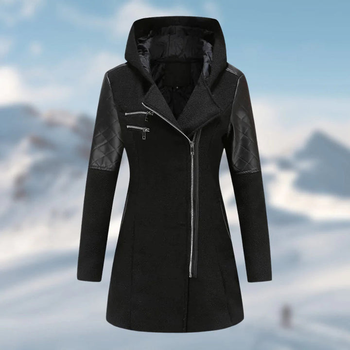 Sophia - Lange Winterjas met Capuchon voor Dames - Stijlvol en Warm voor de Koude Dagen