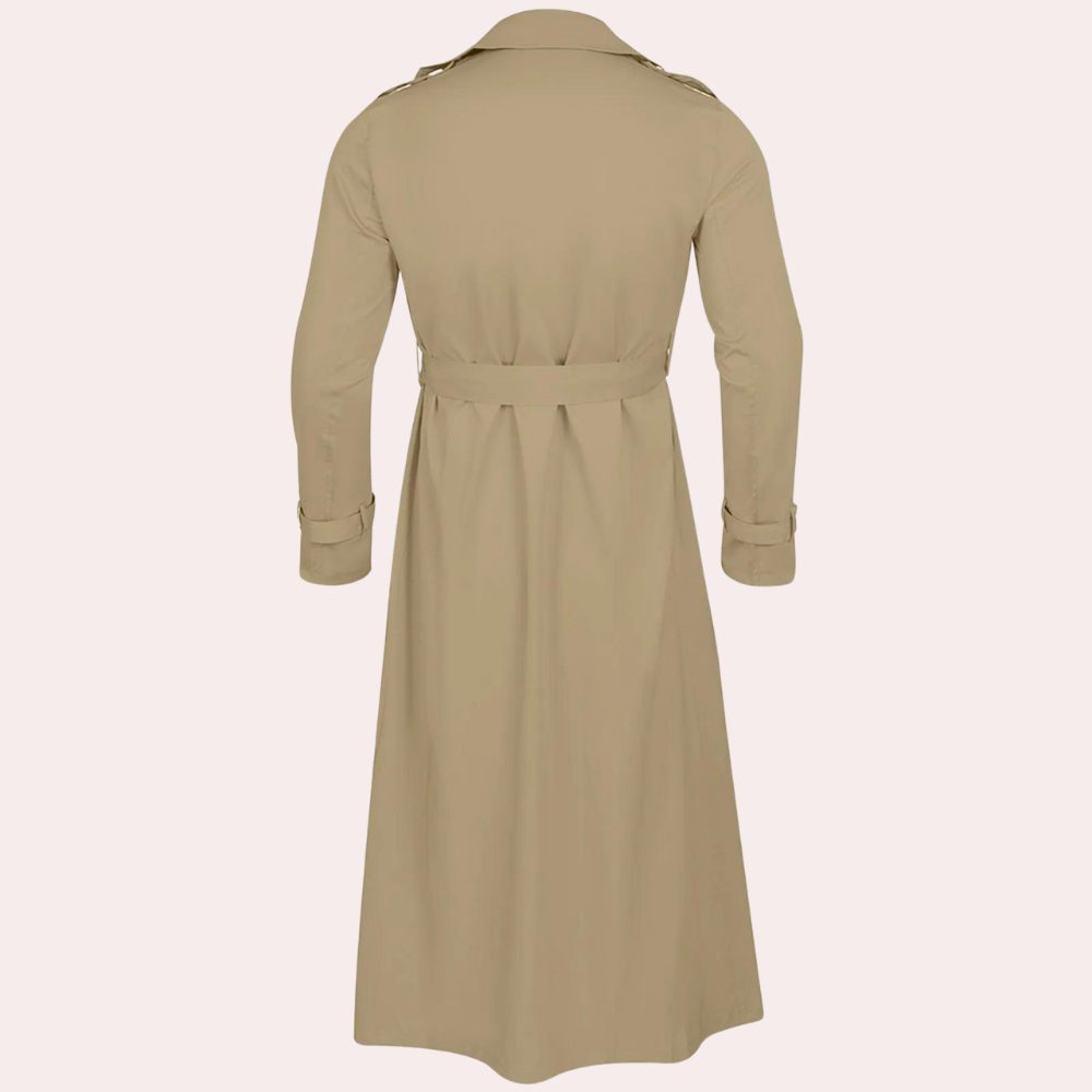 Rens | Waterafstotende herfsttrenchcoat voor heren met extra lange snit