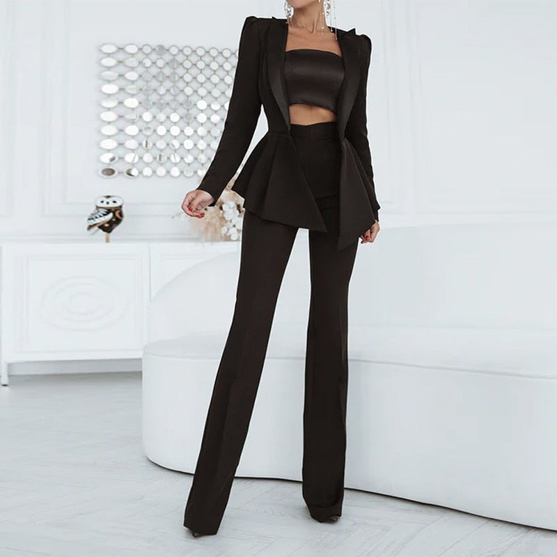 Mara - Dames Tweedelige Set - Stijlvolle Blazer voor een Professionele Uitstraling