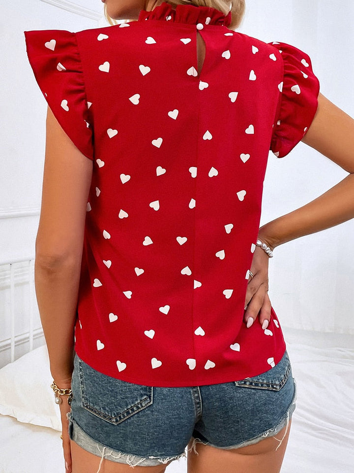 Sienna Damesblouse – Casual Blouse met Opgerolde Mouwen en Knoopsluiting