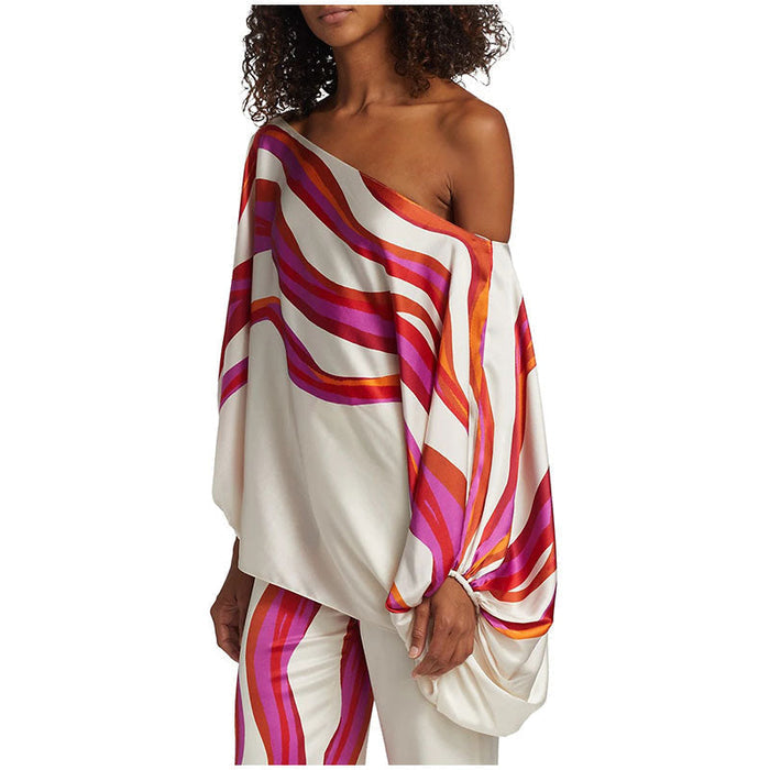 Eva - Dames Tweedelige Set - Blote Schouders en Print