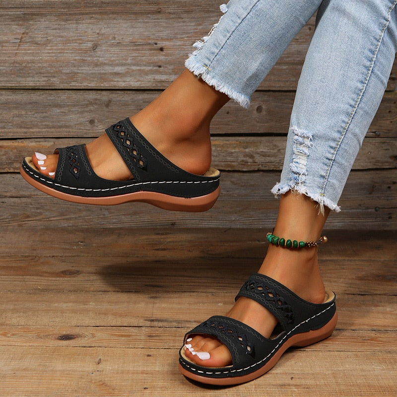 Comfort sandalen met ondersteunend voetbed – voor moeiteloos wandelen in stijl