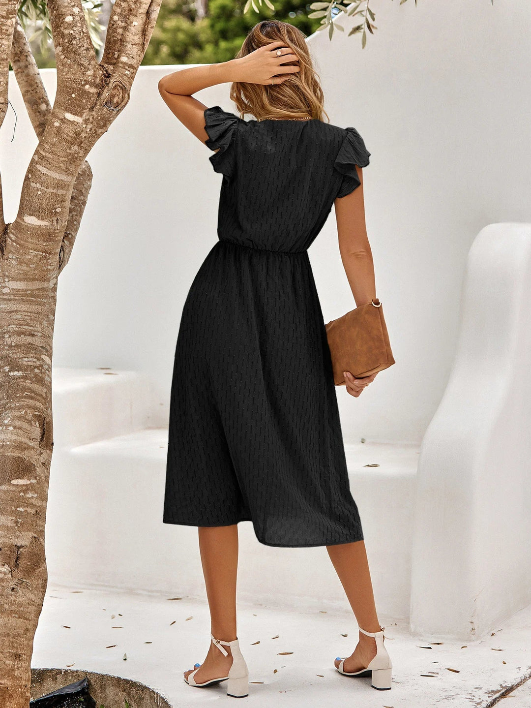 Fay - Dames Midi-jurk - Zwart