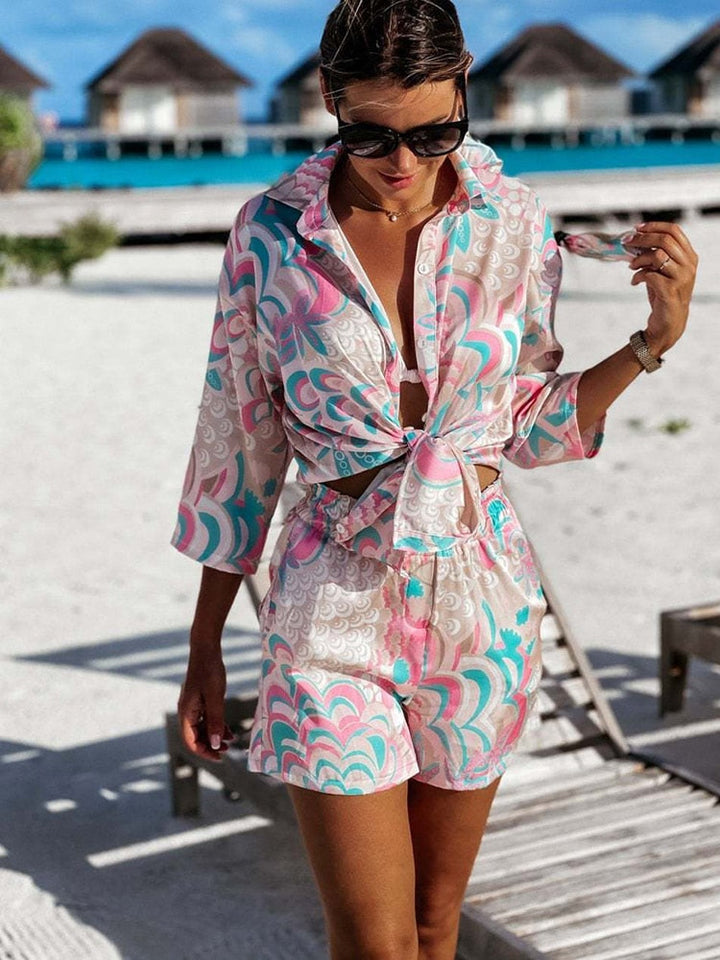 Sophie - Dames Tweedelige Zomerset - Met Kleurrijke Print